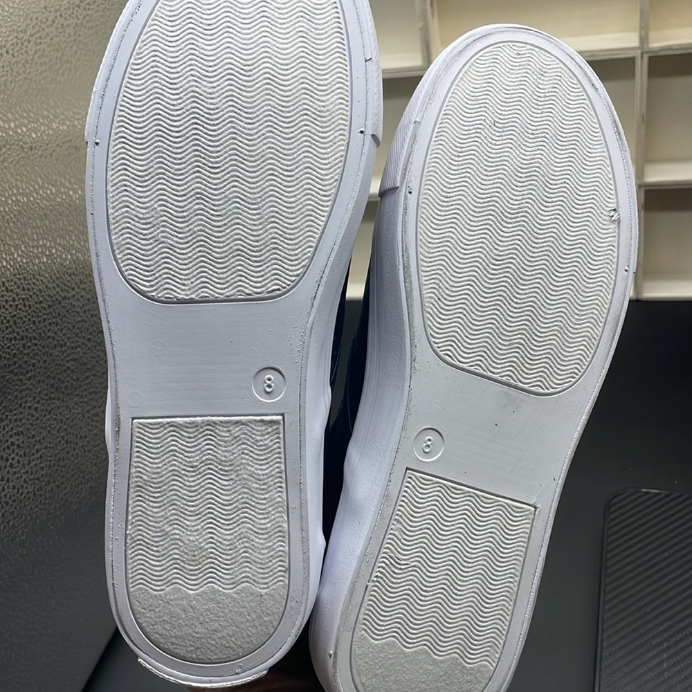 Daily shoes Womens Fashion Slip On Sneakers Perforated Flat Memory Foam Comfort - Picture 5 of 7